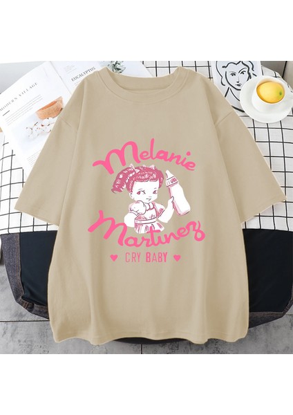Yeni Melanine Martinez Cry Bebek Grafik T Shirt Erkek Kadın Sevimli Komik Kısa Kollu T-Shirt