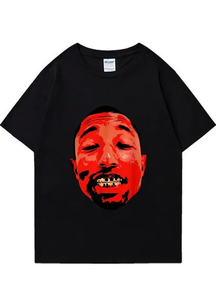 Sıcak Pharrell Williams Grafik T Erkek Kadın Retro Hip Hop Streetwear Büyük Boy %