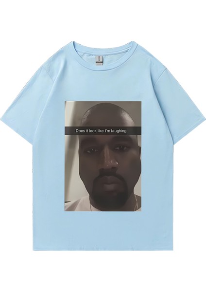 Sıcak Satış Kanye West Moda Grafik T-Shirt Erkek Kadın Boy Komik Hip Hop Streetwear % Pa