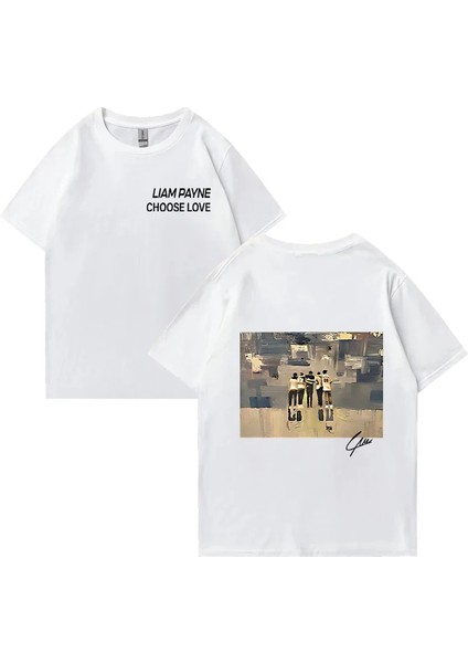 Liam Payne Choose Love Graphic T Shirt Men's Retro High Quality Fashion T-Shirts Y2K O