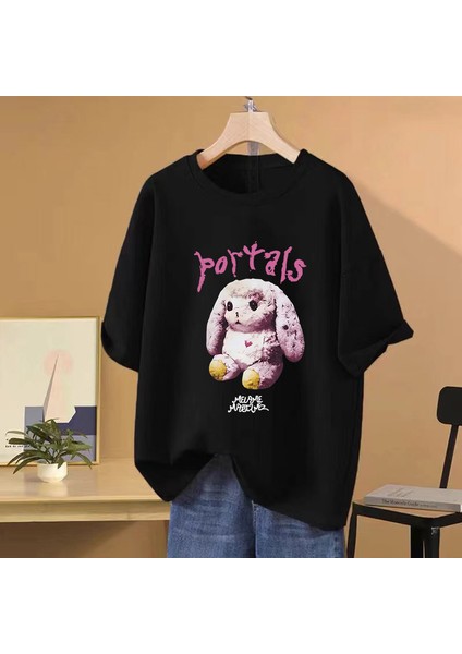 Sıcak Melanie Martinez Portalları Albümü Grafik T Shirt Hip Hop Streetwear Erkek Kadın G
