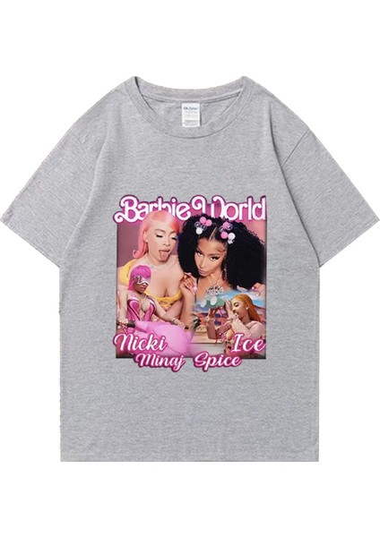 Nicki Minaj Buz Baharat Grafik T-Shirt Erkek Kadın Moda Artı Boyutu Üstleri Retro Üstler
