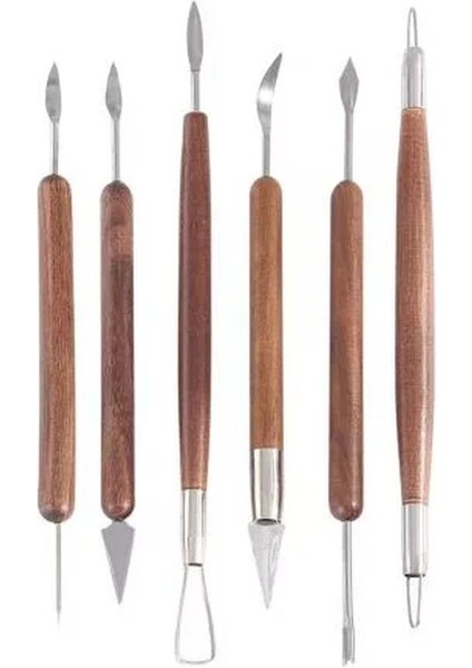 Metal Uçlu Kazıma Aleti 6 Lı Set