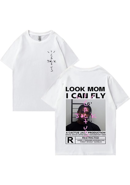 Rapçi Kaktüs Jack T-Shirt Popüler Erkek Kadın Moda Giyim Vintage Gevşek O-Boyun % P