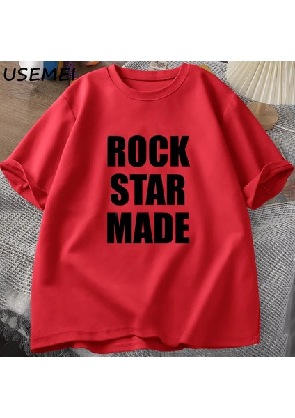 Rock Yıldızı Yapımı Playboi Carti T Shirt Erkekler Için Ürün Serin Hip Hop Müzik T-Shirt Raha