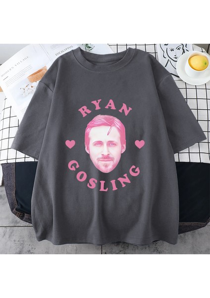 Ben Ryan Gosling Meme Grafik Giysi Erkek Klasik Moda Yüksek Kaliteli T-Shirt Pamuk Boy