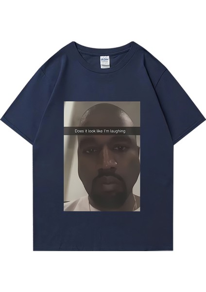 Sıcak Satış Kanye West Moda Grafik T-Shirt Erkek Kadın Boy Komik Hip Hop Streetwear % Pa