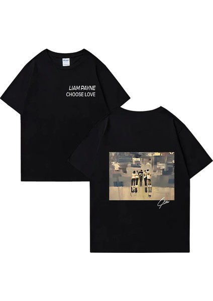 Liam Payne Choose Love Graphic T Shirt Men's Retro High Quality Fashion T-Shirts Y2K O