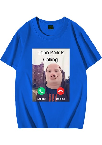 Mizah Komik Domuz Sevgilisi Grafik Tee Üst Sokak Modası Kısa Kollu Kıyafet Hediye John Domuz