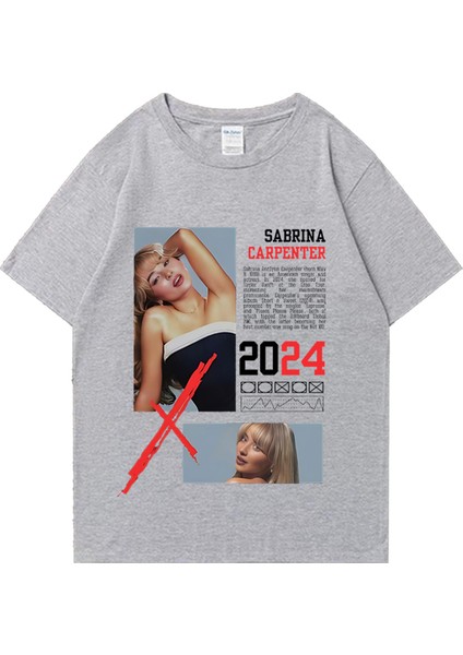 Sabrina Marangoz Grafik Kısa Kollu % Pamuk Vintage Boy Streetwear T-S