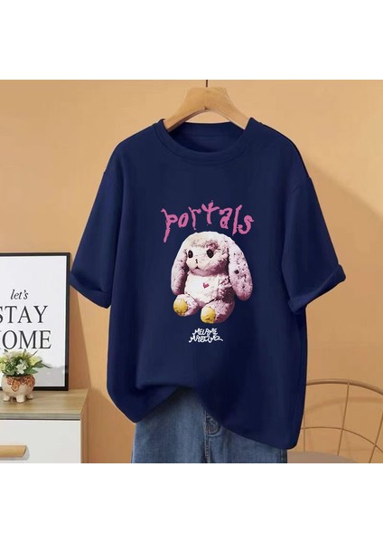 Sıcak Melanie Martinez Portalları Albümü Grafik T Shirt Hip Hop Streetwear Erkek Kadın G