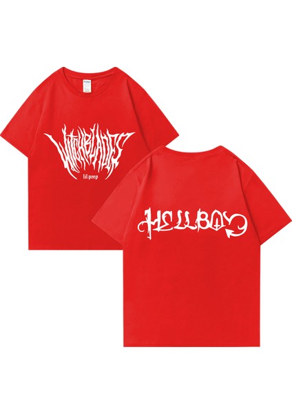 Rapçi Lil Yüksek Kaliteli Baskı T Shirt Erkek Kadın Vintage Hip Hop Streetwear Boy Kısa Kollu