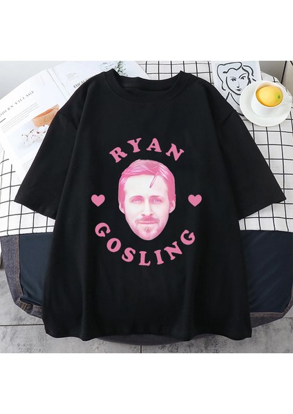 Ben Ryan Gosling Meme Grafik Giysi Erkek Klasik Moda Yüksek Kaliteli T-Shirt Pamuk Boy