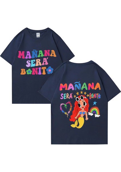Sıcak Satış Şarkıcı Karol G Müzik Albümü Manana Sera Bonito T Shirt Erkek Kadın Rahat gr