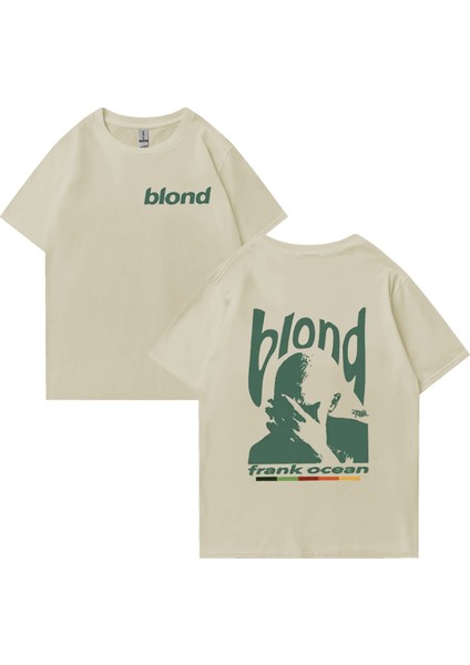 Rapçi Frank Retro Kısa Kollu Baskı T Shirt Erkek Sokak Hip Hop Okyanus Albumt-Shirt Y2K Unise