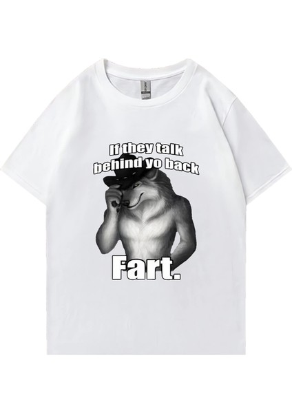Osuruk Kurt Kelimenin Tam Anlamıyla Bana Grafik T-Shirt Erkek Kadın Komik Giyim Harajuku
