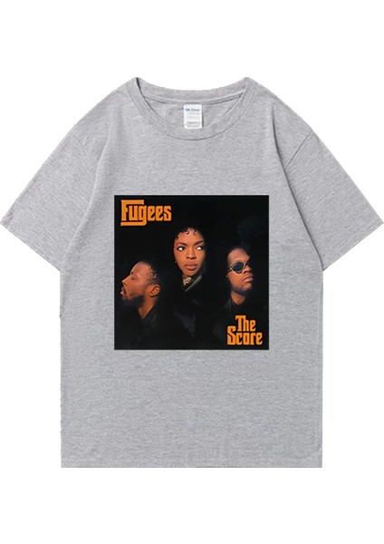 Rap Fugees Efsane Grup Vintage 90S T Shirt Yaz Klasik Erkek Kadın Günlük T-Shirt Grafik