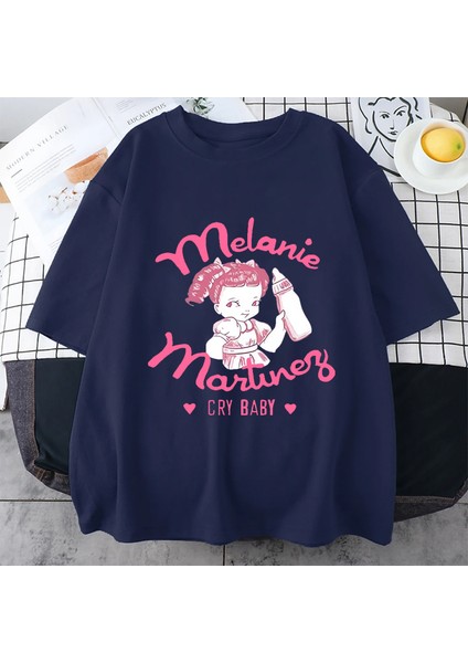 Yeni Melanine Martinez Cry Bebek Grafik T Shirt Erkek Kadın Sevimli Komik Kısa Kollu T-Shirt