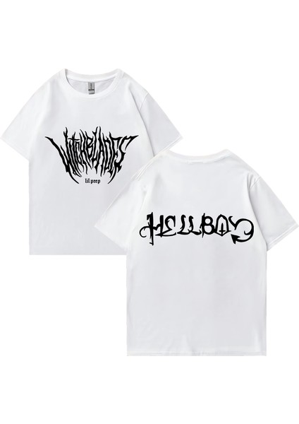 Rapçi Lil Yüksek Kaliteli Baskı T Shirt Erkek Kadın Vintage Hip Hop Streetwear Boy Kısa Kollu