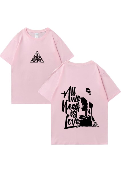 Sıcak Cancerbero Tüm Ihtiyacımız Aşk T Shirt Erkek Kadın Vintage Hip Hop Streetwear Gevşek Kı