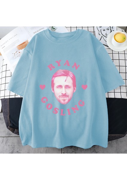 Ben Ryan Gosling Meme Grafik Giysi Erkek Klasik Moda Yüksek Kaliteli T-Shirt Pamuk Boy