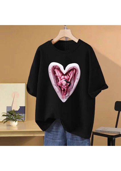 Melanie Martinez Üçlemesi Turu T Erkek Kadın Komik Kısa Kollu T-Shirt Büyük Boy Rahat