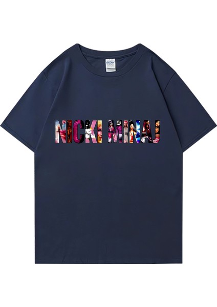 Nicki Minaj Albümü Grafik T Erkek Kadın Klasik Serin Giyim Hip Hop Streetwear Gevşek %