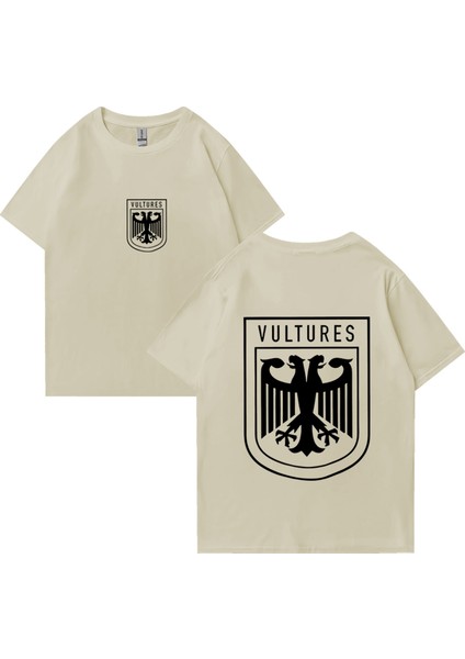 Akbabalar Kanye'nin Batı Albümü Baskı T Shirt Erkek Kadın Vintage Hip Hop Streetwear Boy Kısa