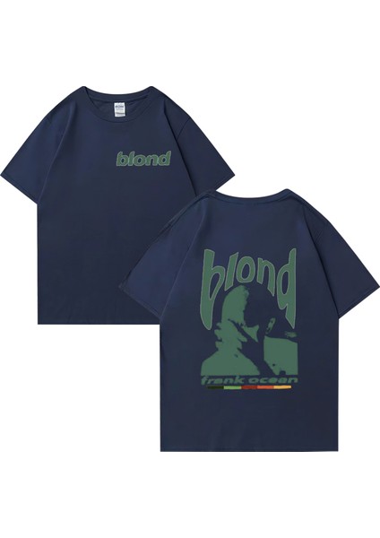 Rapçi Frank Retro Kısa Kollu Baskı T Shirt Erkek Sokak Hip Hop Okyanus Albumt-Shirt Y2K Unise