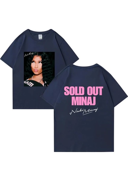 Nicki Minaj Turu Pembe Cuma T - Erkek Kadın Moda Hip Hop Streetwear Büyük Boy Kıs