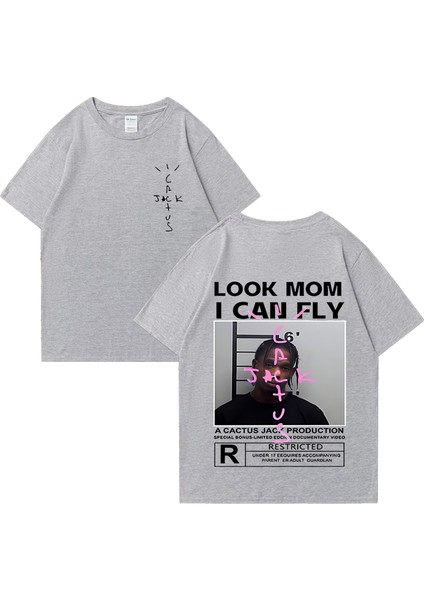 Rapçi Kaktüs Jack T-Shirt Popüler Erkek Kadın Moda Giyim Vintage Gevşek O-Boyun % P