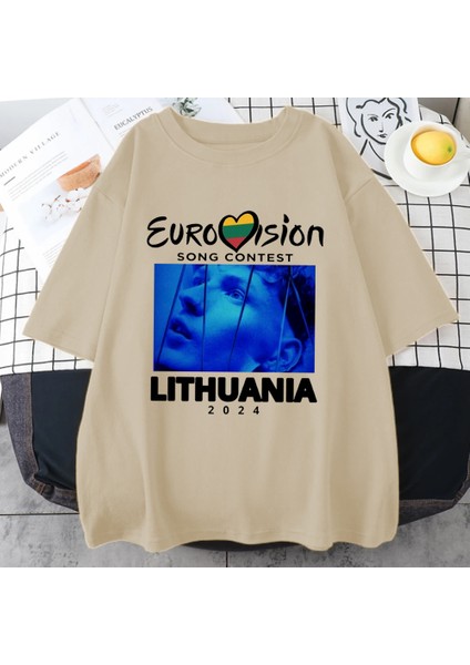 Eurovision Olay Litvanya Rahat T Erkek Kadın Vintage Hip Hop Streetwear Büyük Boy