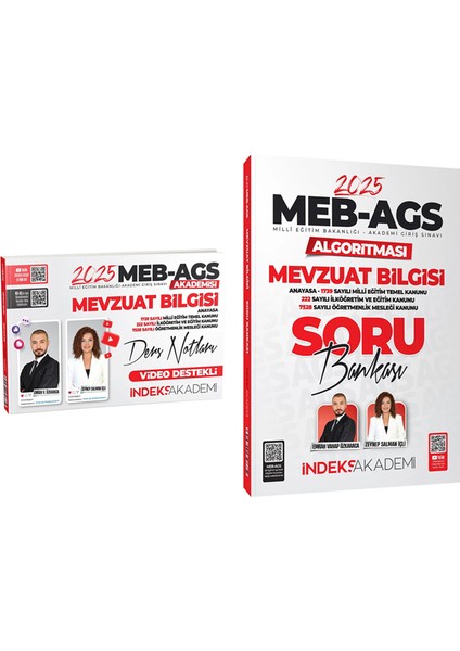 2025 Meb-Ags Mevzuat Bilgi Ders Notları / Soru Bankası 2 Li Set