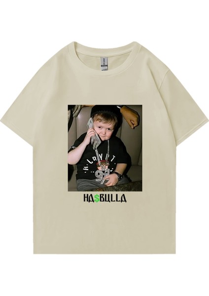 Vintage Hasbulla Mücadele T Shirt Yaz Erkek Kadın Moda Grafikli Tişört Boy Kısa Kollu Sa