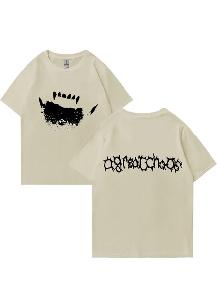 Ken Carson Agc Gerçek Nefret Genç x Vamp T Shirt Pamuk Grafik Sokak Hip Hop Büyük Bir
