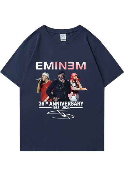 Şarkıcı Eminem 36TH Yıldönümü 1988-ANILAR Grafik T-Shirt Erkekler Kadınlar Sıcak Satış C