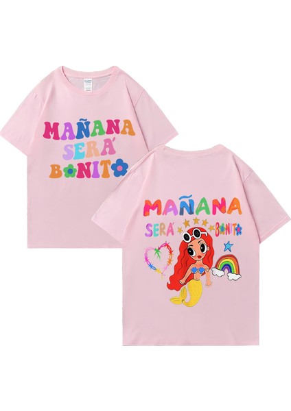 Sıcak Satış Şarkıcı Karol G Müzik Albümü Manana Sera Bonito T Shirt Erkek Kadın Rahat gr