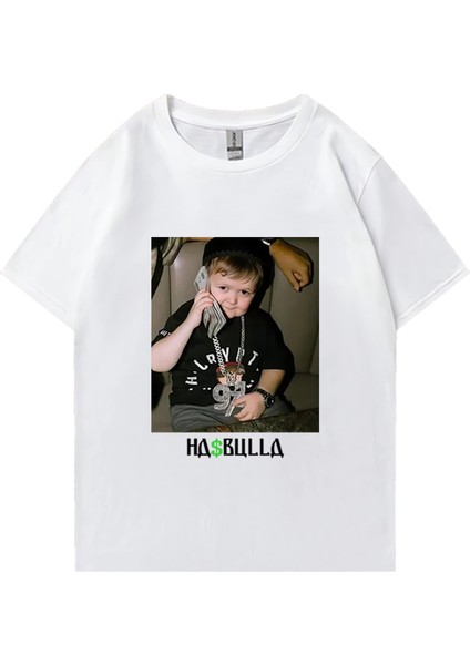 Vintage Hasbulla Mücadele T Shirt Yaz Erkek Kadın Moda Grafikli Tişört Boy Kısa Kollu Sa