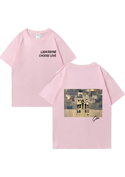Liam Payne Choose Love Graphic T Shirt Men's Retro High Quality Fashion T-Shirts Y2K O