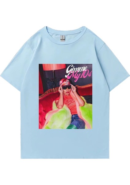 Yeni Rapçi Nicki Minaj Tur 90S Kalça Hopt Erkekler Kadınlar Vintage Moda Kısa Kollu T-