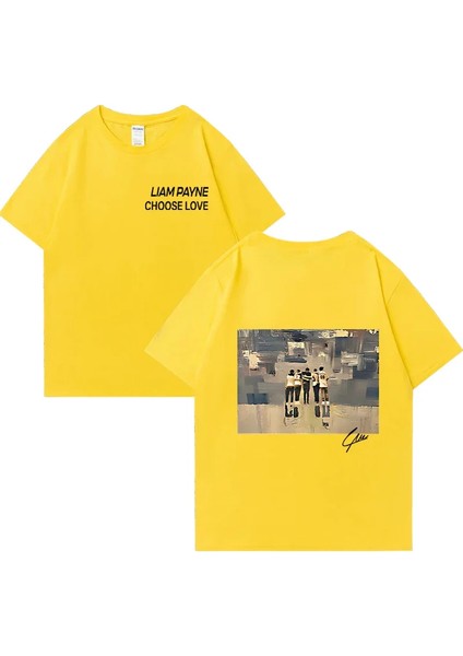 Liam Payne Choose Love Graphic T Shirt Men's Retro High Quality Fashion T-Shirts Y2K O