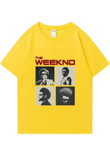 Saat Sonra Hafta Içi Albüm Grafik T Shirt Erkek Kadın Vintage Hip Hop Streetwear Boy Kısa Kol