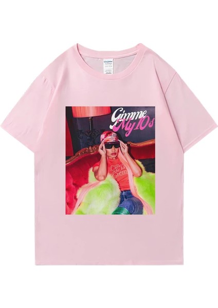 Yeni Rapçi Nicki Minaj Tur 90S Kalça Hopt Erkekler Kadınlar Vintage Moda Kısa Kollu T-