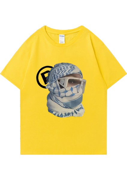 En Punk Estetik Harajuku Grafik Baskı Y2K Pamuk T-Shirt Retro Hip Hop Tee Kaya Emo Gevşek Str