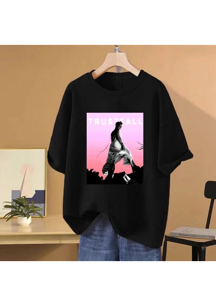 Şarkıcı P!nk Pembe Trustfall Müzik Turu Vintage Grafik T-Shirt Erkek Kadın Hip Hop Stree