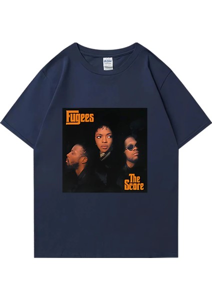 Rap Fugees Efsane Grup Vintage 90S T Shirt Yaz Klasik Erkek Kadın Günlük T-Shirt Grafik