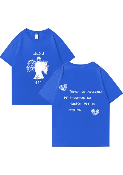 Rapçi Milo J T Shirt 111 Albümü Merch Baskı T-Shirt Erkekler Kadınlar Saf Moda Kalça Hopt-Shi