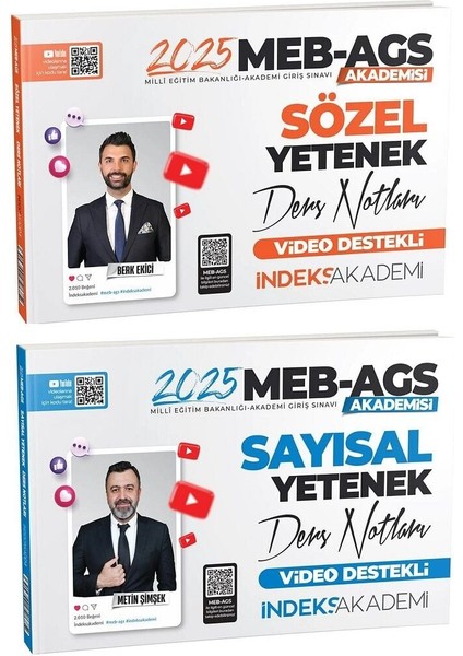 2025 Meb-Ags Sözel / Sayısal Yetenek Ders Notları 2 Li Set