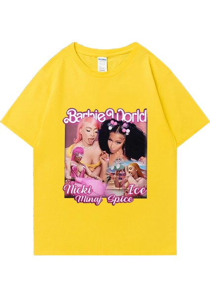 Nicki Minaj Buz Baharat Grafik T-Shirt Erkek Kadın Moda Artı Boyutu Üstleri Retro Üstler