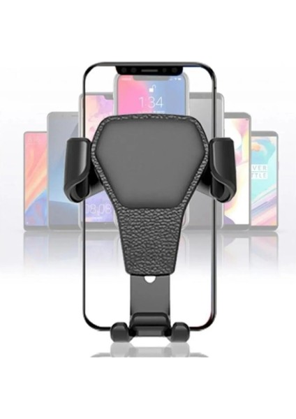 V Tipi Ayarlı Araba Telefon Tutacağı Siyah